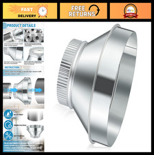10" to 6" Duct Reducer Galvanized Steel Air Duct Adapter HVAC Connector Fitting
