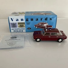 Vanguards Die Cast Model Austin 1800 Met Police Car VA08902 Scale 1:43 Boxed