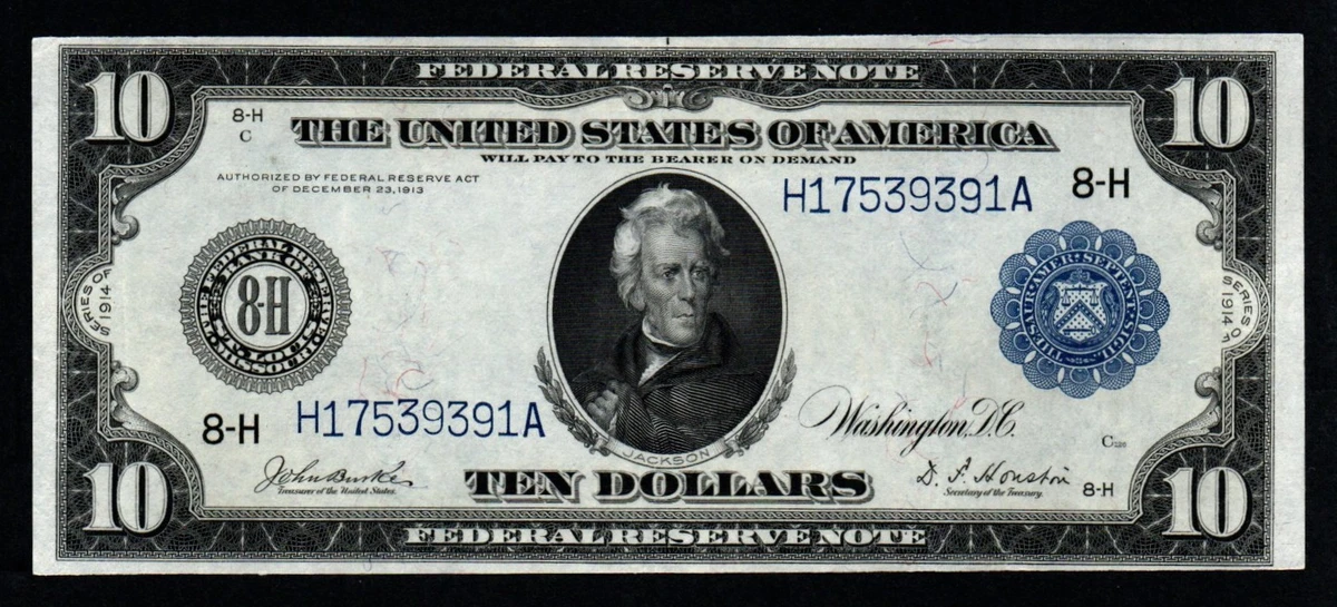1914 $10 US Federal Reserve Large Notes for sale | eBay