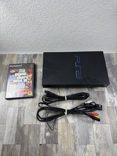 Sony PlayStation 2 Fat SCPH-39001 Console W/Cords  GTA Game No Controller