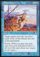 MTG English Brain Freeze NM Normal Scourge