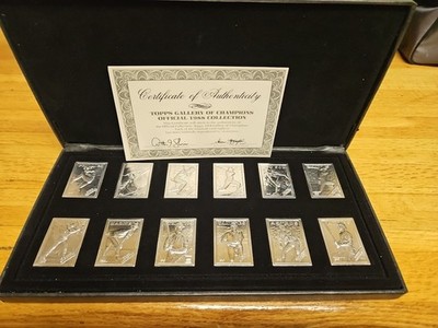 Topps 1988 Gallery Of Champions Aluminum Mini Card Set Of 12