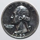 1955 Proof Washington Quarter CHOICE PROOF (N72)