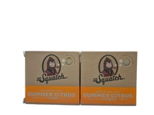 2 Pk - Dr. Squatch Men's Natural Soap SUMMER CITRUS Light Grit 5oz Bar - 2 PACK