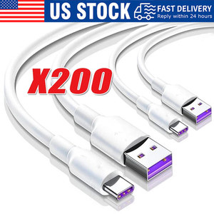 USB Type C Data Cable 5A Fast Charging USB-A to USB-C Charger lot Cord For Phone