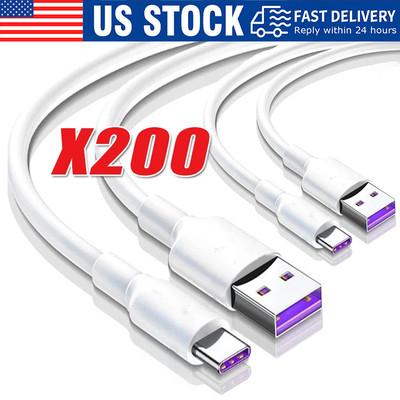 USB Type C Data Cable 5A Fast Charging USB-A to USB-C Charger lot Cord For Phone