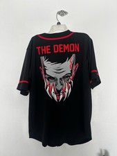 WWE Authentic Wrestling The Demon Balor Men’s Black Red Embroidered Jersey XXL