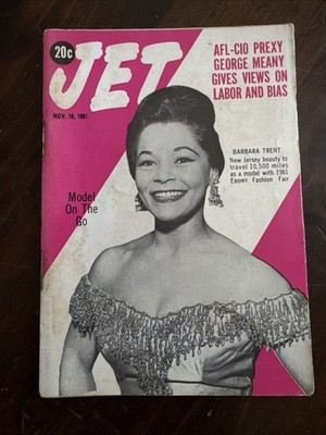 Ebony Fashion Fair Model Nov 16, 1961 JET Magazine AFL-CIO Prexy George Meany