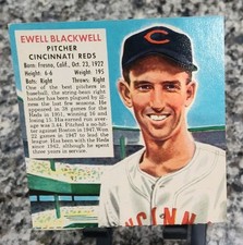 1952 Red Man Tobacco All-Star Team - Ewell Blackwell #3 Expires March 31, 1953