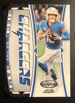 2024 Panini Certified - Piece of the Game Patch Justin Herbert /10 SSP #POG-JHT 