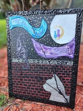 "Glassy Meows"- Original Canvas Artwork