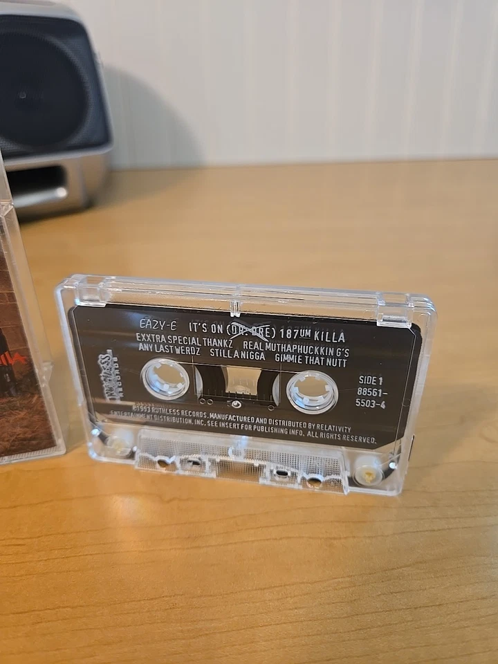Eazy-E It's On (Dr. Dre) 187um Killa 1993 CASSETTE TAPE 90s Gangsta Rap Tested - Image 4 of 4