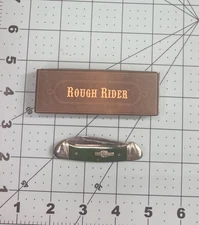 ROUGH RYDER RR057 MINI CANOE Peacock smooth bone pocket knife 2 3/4" closed NEW!