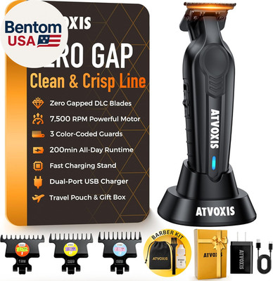Hair Trimmer for Men, Trimmers for Barbers, Zero Gapped T Liners Clippers, T Bla