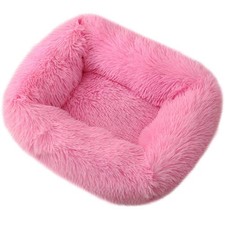   Donut Dog Cat Bed Cozy Cave Pet Bed Burrow Dog Bed Calming Cuddler Self-War...
