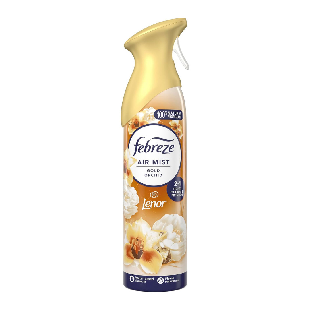 Febreze Air Freshener Spray Gold Orchid 185ml 6 Pack Home Odour Eliminator - Image 2