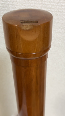 ZEN-ON 5500B Wooden Bass Recorder with Case Vintage Rare Wind