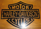 Motor Harley Davidson Cycles One Sided Metal Sign Heavy Black 9.75" x 13" — photo 2