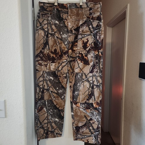 Vintage Men’s Wrangler Leaf Camo Denim Pants W38" L31.5" Premium Quality Cotton - Picture 2 of 7
