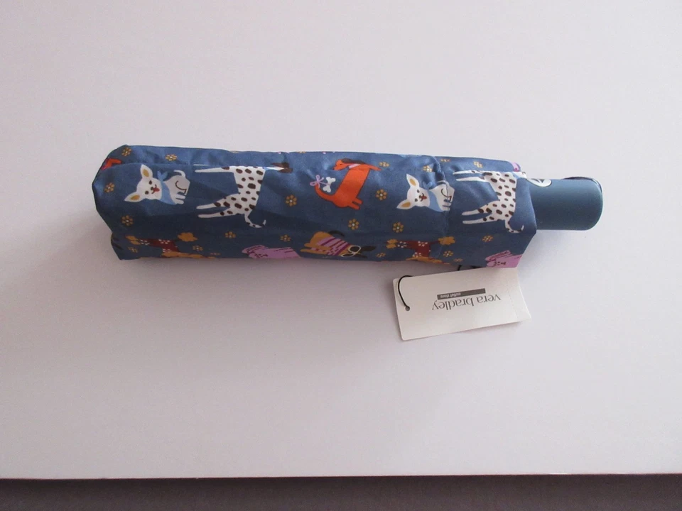 Paraguas Vera Bradley Automático Abierto/Cerrado Corteza Parque Estampado Nuevo Con Etiqueta Foto 2 de 3