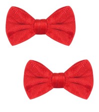 Love Fairy 3.2 Inch Velvet Bow Hair Clip Glamorous Sequin Accessory Red