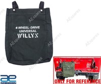 Stoff-Speicherbeutel DunkelgrüN FüR Heckbereich 41-71 Jeeps & Willys