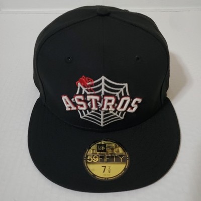 Houston Astros Fitted Size 7 3/8 GITD Spider Web New Era 59Fifty Exclusive Hat