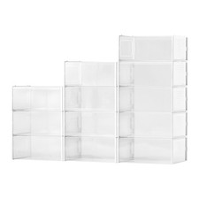 Uimoso Stackable Shoe Organizer Boxes 6/9/12 Pack for US Sizes 11/13