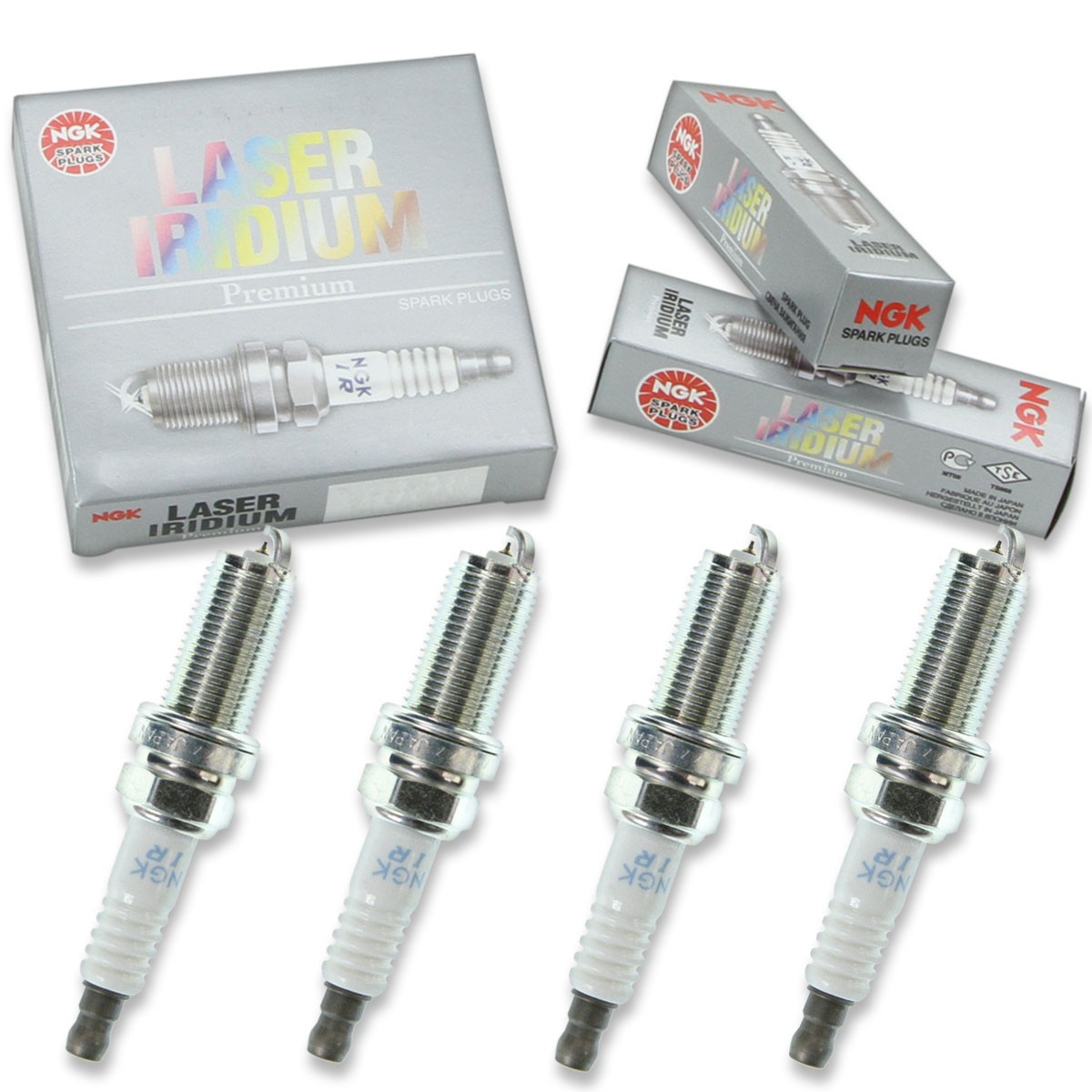 4 pcs NGK Laser Iridium Spark Plugs for 2008-2014 Subaru Impreza 2.5L H4 xl