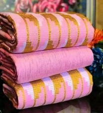 Ghana Kente Handwoven Fabric 6 Yards . African Fabric. New