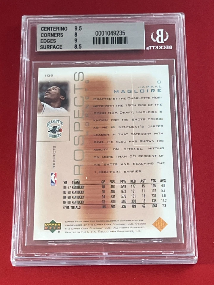 2000-01 Upper Deck Pros & Prospects - Prospects Jamaal Magloire #109 (RC) Foto 2 de 3