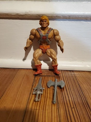 Vintage 1980s Masters Of The Universe He-Man Action Figure W/ Accessories