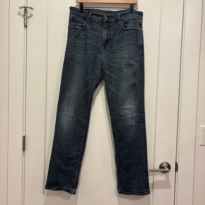 American Eagle Extreme Flex 4 Slim Straight Jeans Dark Wash Mens 34x34 (34x31)