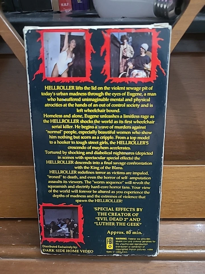 HELLROLLER VHS Hell Roller 1992 Darkside Home Video SOV Horror RARE - Image 2 of 4
