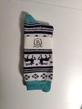 b studio -women's socks - multi color- Cashmere Blend - Made in USA **M4**