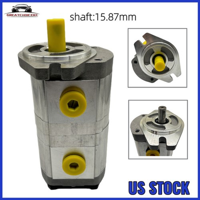#ad HGP 33A F6 6R Hydraulic Tandem Double Gear Pump 15.87mmd Shaft Replacement $132.89