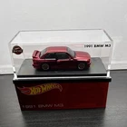 Hot Wheels Red Line Club 1991 BMW M3 Red 1:64 Diecast Car with Case