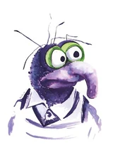 Gonzo, watercolor portrait, 5"x7" print