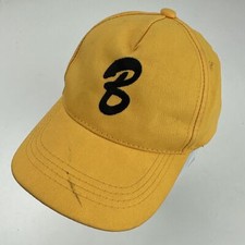 Unknown Letter B Yellow Black Ball Cap Hat Snapback Baseball