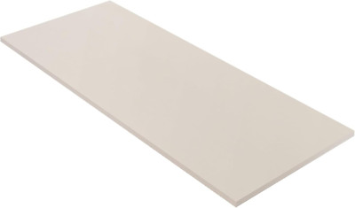 Versatile 55''x23.6'' Melamine Tabletop for Home & Office - Leather/Ivory Finish