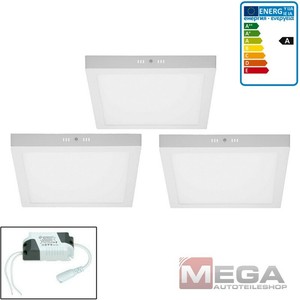 3x Satz Set LED Panel Aufputzlampe Aufputz Deckenlampe Wandleuchte Warmweiß 24W