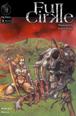 FULL CIRKLE #3a (1st Print) Simon Bisley Painted Art (Slaine, Lobo