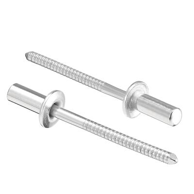 Uxcell 1/4-20 Self-Clinching Nuts, Stainless Steel Rivet Nuts Round Head - 50 Pack For Sheet Metal Mounting