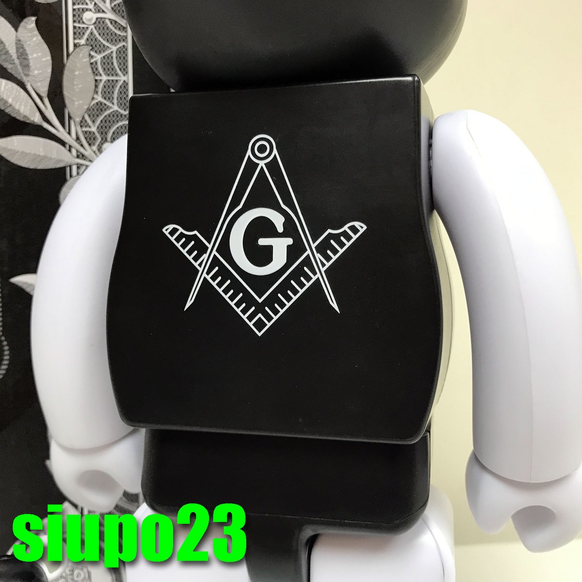 BE@RBRICK FREEMASONRY fragment 100％400%黒 Medicom BE@RBRICK x Freemasonry Fragment Design Black 100