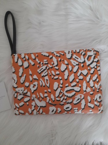 Ted Baker Embossed Multi-coloured Leopard Detail Saffiano Envelop Pouch. RRP £40 - Picture 4 of 12