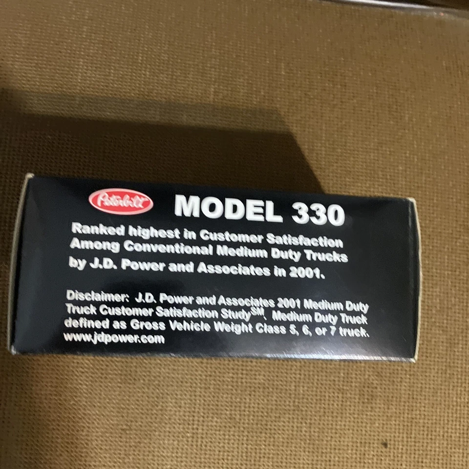 Peterbilt Model 330 Promo Advertising Die Cast Model Truck J.D. Power Award - Image 2 of 4