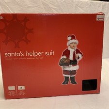santa  s helper suit jumpsuit hat belt boot covers toddler 3T - 4T Costume Target