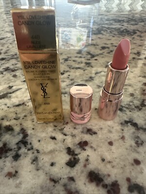 YSL Loveshine Candy Glow Lip Balm~ 44B Nude Lavalliere~ Mini 1.3g, NIB