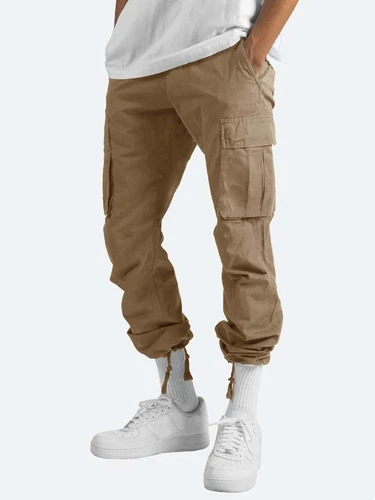 Neu Herren Cargo Arbeitshose Chino Polyesterhose Combat tragen Jeans Größe-32-48 - Bild 16 von 20