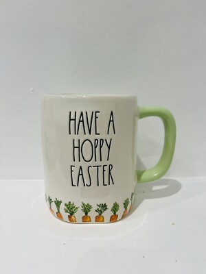 Rae Dunn Osterbecher Have A Hoppy Ostern Karotten Frühling 2024 Neu.